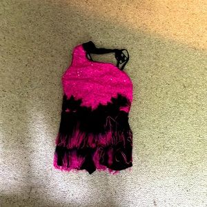 PINK FRINGE DRESS